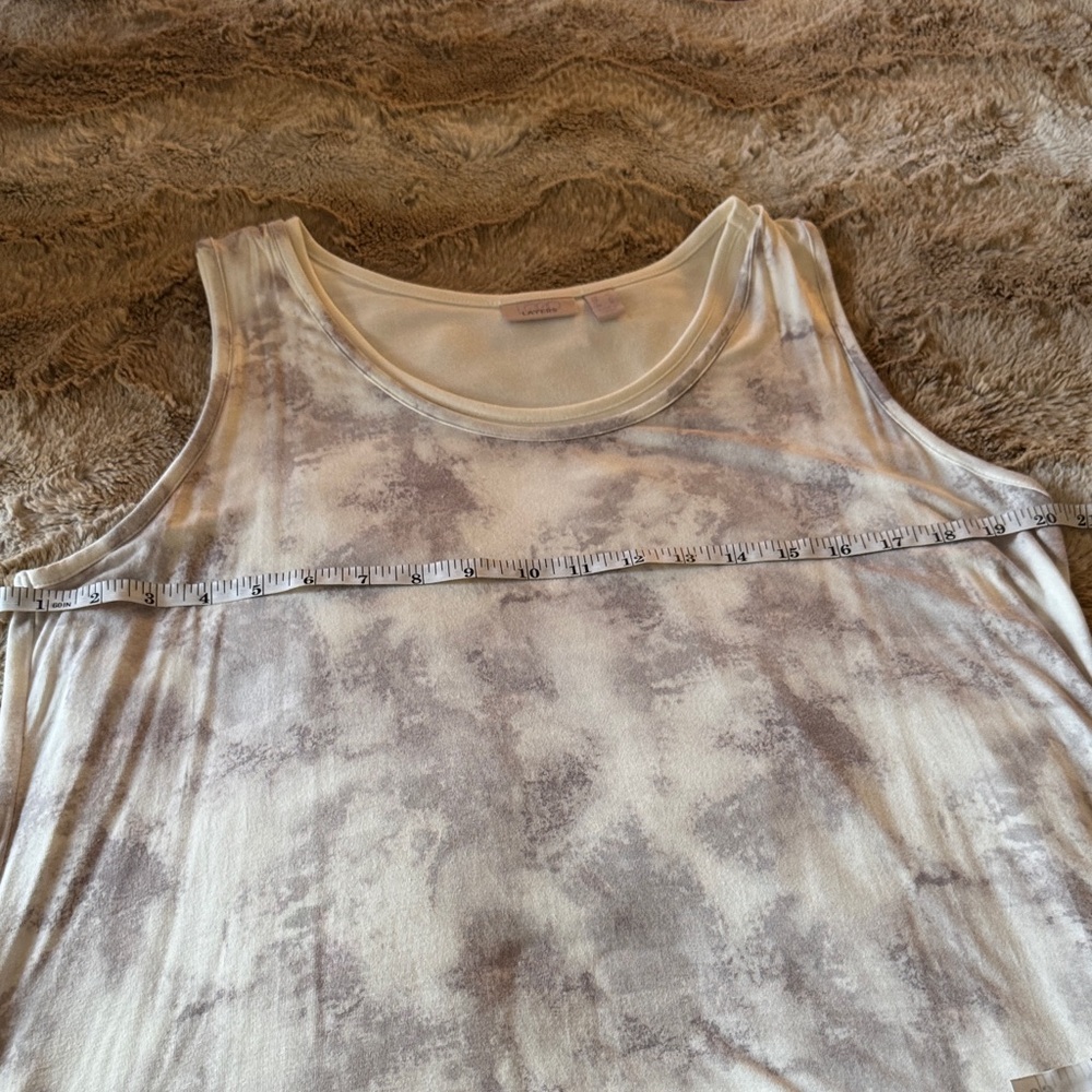 LOGO by Lori Goldstein Sleeveless Layered Top – Size L - Picture 4 of 7